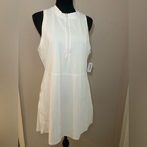 Old Navy White Sleeveless Golf, Tennis or Pickleball Dress - L - NWT
